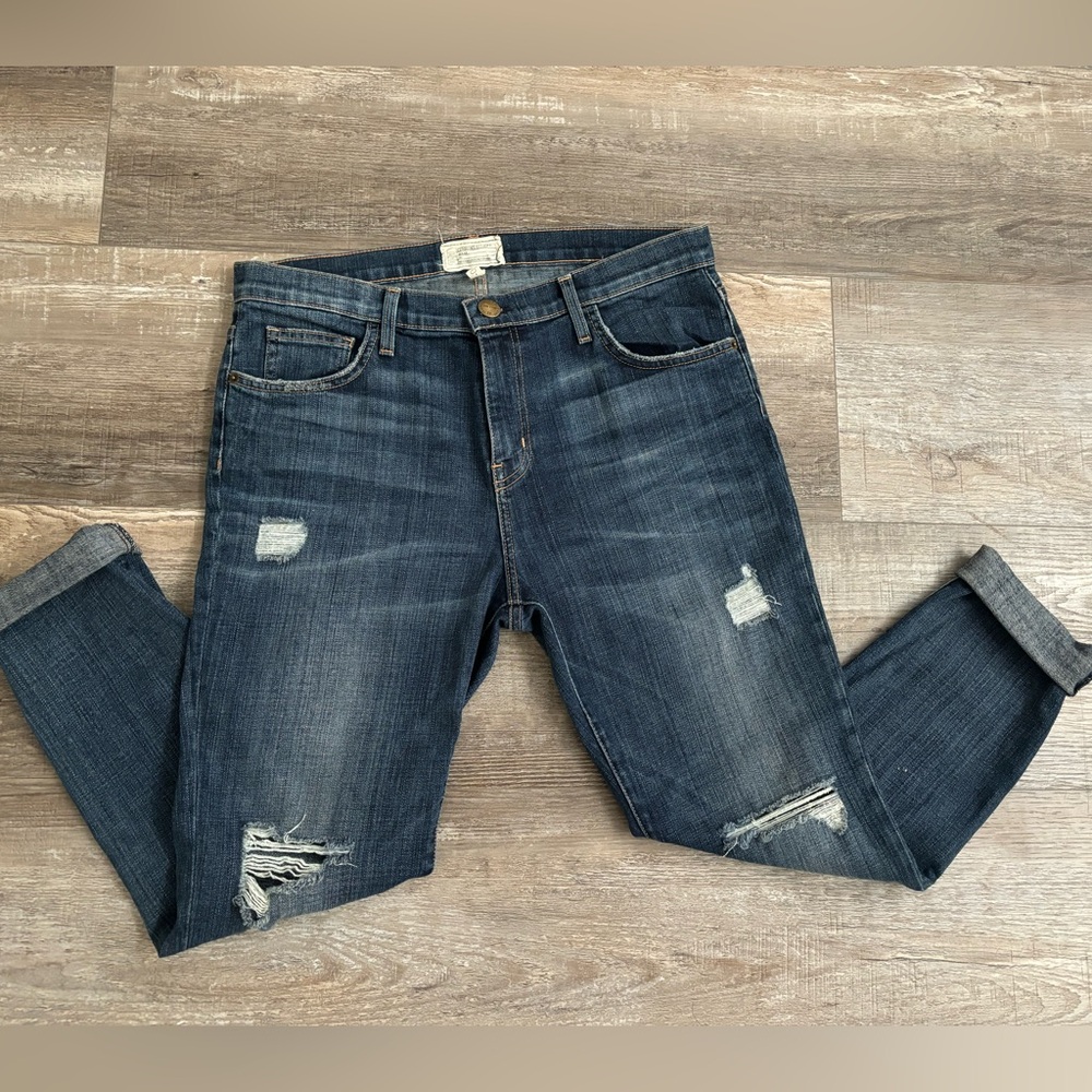 Current/Elliot Boyfriend Jeans Mid-Waist